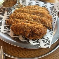Fried portobello mushroom cap  at Maslow in Paris