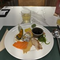 Sushi, Vegan Fish Variants, Dumpling, Wakame  at Green Eats in Hangzhou