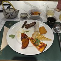 Cinnamon Pumpkin, Durian Pizza, Extra Spicy Noodle-Salad, Nuggets, Eel  at Green Eats in Hangzhou