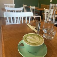 Matcha Latte  at Café IIN in Vienna