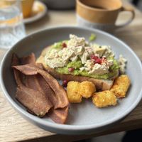 Sunshine smashed Avo - vegan version   at Morning Sunshine Coffee in Kenilworth