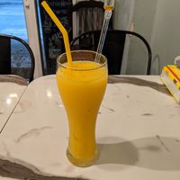Mango smoothie at All Meals Sawasdee in Bangkok