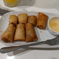Veggie spring rolls at All Meals Sawasdee in Bangkok