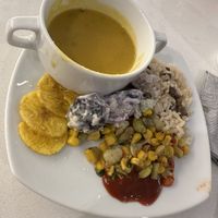 Still loads of healthy vegan options here!  at MIA - American Airlines Flagship Lounge - D in Miami