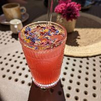 Rhubarb lemonade at Café Harold in Schopfheim