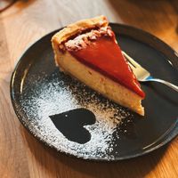 vegan raspberry cheesecake   at Café Harold in Schopfheim