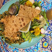 vegan platter at The Arch Café in Toronto