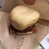 Bacon burger  at Plant Bun in Turin