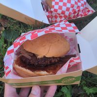 Bacon burger at Plant Bun in Turin