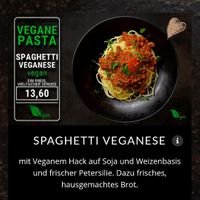 Eins von zwei veganen Pasta-Gerichten at Farina di Nonna in Hamburg
