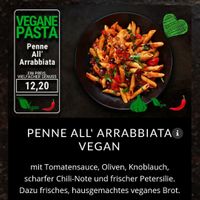 Eins von zwei veganen Pasta-Gerichten at Farina di Nonna in Hamburg