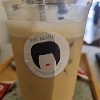 Iced latte at Bar Blend in Aalst