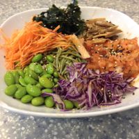 set H Green tea noodles at Veggie Mama in Kowloon