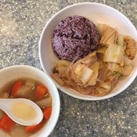 Daily lunch set- very happy with the quality and portion  at Veggie Mama in Kowloon