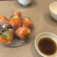 Paper rice roll at Veggie Mama in Kowloon