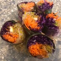 Rice Paper Rolls at Veggie Mama in Kowloon