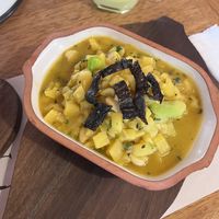 Potato and veggie soup   at Chuncho in Ollantaytambo