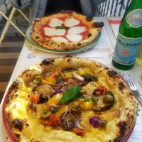 2 vegan labelled pizza at Pizzium - Via Arco in Milan