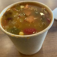 Roasted veg soup - yum!  at worldFLATS - Montclair in Montclair