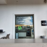 Vegan ok sticker at Meliso in Santa Maria Di Leuca