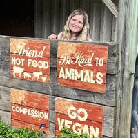   at Arthur's Acres Animal Sanctuary in Parksville