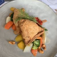 Samosa auf saisonalem Gemüse   at Wirtschaft Eintracht Oberthal in Oberthal