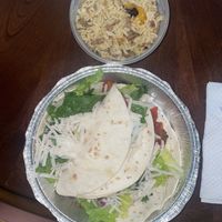 Tacos and dirty rice (dirty rice was a little salty)  at Kei's Vegan Eatz in Spring