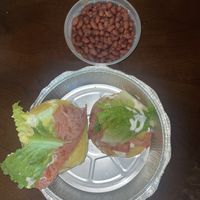 BLT and red beans and rice (red bean and rice was a little salty)  at Kei's Vegan Eatz in Spring
