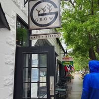 The outside of GROW at GROW Café + Bistro in Saugatuck