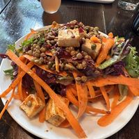 Carrot lentil salad with tofu   at GROW Café + Bistro in Saugatuck
