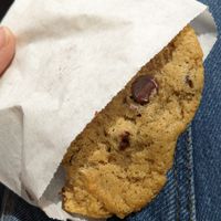 Chocolate chip cookie at Buds in Salt Lake City