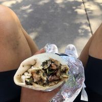 Pesto wrap with cheese! at Buds in Salt Lake City