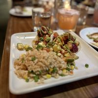 Tacos de Coliflor Al Pastor  at Mercado in Manhattan Beach