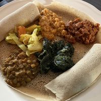 Ethiopian platter   at Fröjas Sal in Uppsala