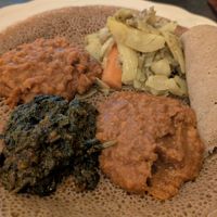 Ethiopian Mix Plate at Fröjas Sal in Uppsala