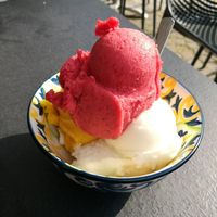 Erdbeere, Mango & Zitrone at Puro Eiskultur in Burladingen