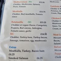 Vegetarian labelled , but not vegan at Kensington Creperie in South West London