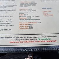 'Sorry, but no variations on the menu when busy' at Kensington Creperie in South West London