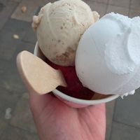 Black berry, coconut, walnut at Umami in Almaty