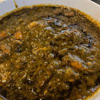 Gormeh Sabzi (made with meat, must ask them to cook separately and not just pull meat pieces out) at Bonu Resturan in Dushanbe