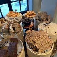 Selection of crackers and Vegan and Breads at Blique by Nobis in Stockholm