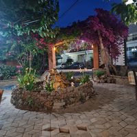 Outside seating at Grill Kostas in Diakopto