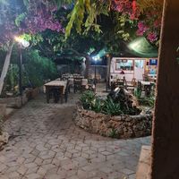 View from outside at Grill Kostas in Diakopto