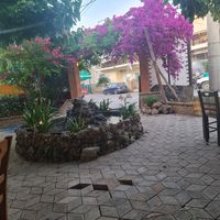 Outside seating at Grill Kostas in Diakopto