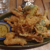 Veg Tempura at Rice Scoop in Sunbury