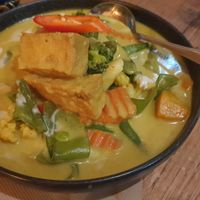 Yellow curry at Rice Scoop in Sunbury