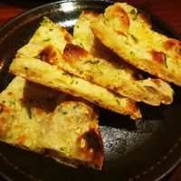 Garlic naan at Manakamana in Osaka