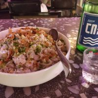 Veg fried rice with Daesun soju 🍻 at Tae Tae Tae (태태태) in Busan