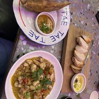 Vegan Cauliflower Curry and Bread   at Tae Tae Tae (태태태) in Busan