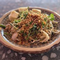 Vegan Pad Thai is beautiful and delicious !  at Tae Tae Tae (태태태) in Busan